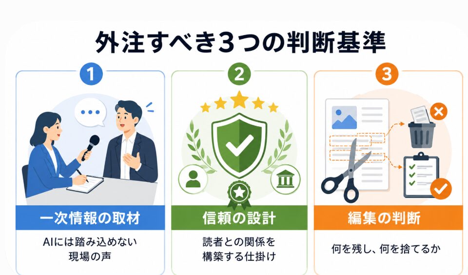 外注が必要な3つの判断基準