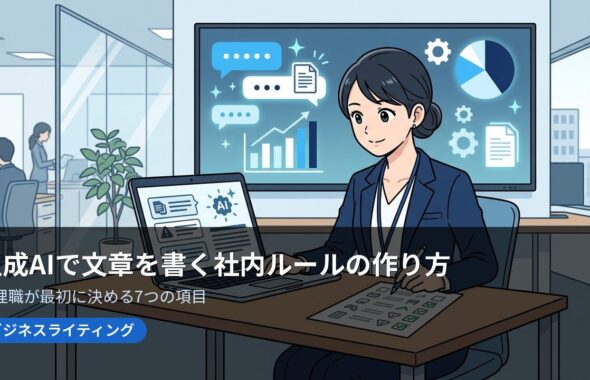 生成AIで文章を書く社内ルールの作り方